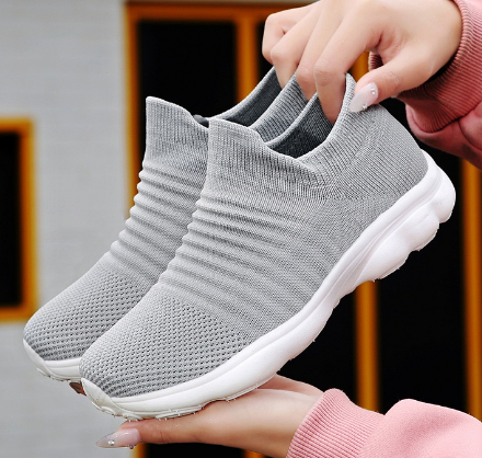 2020 Women's Casual Flyknit Ankle Sneakers for Walking