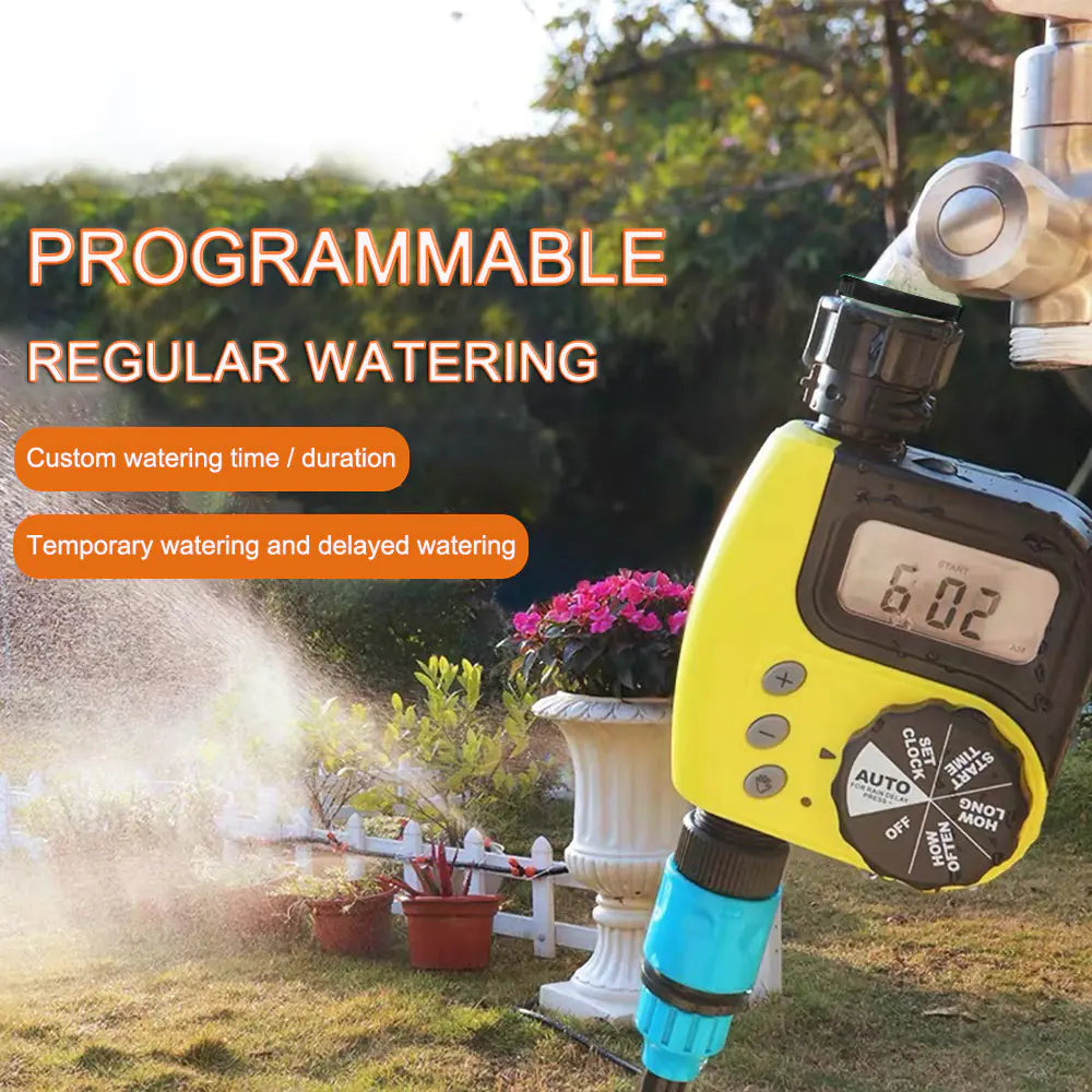 Automatic Garden Watering System with Timer Control