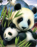 Panda Diamond Painting - Handcrafted Embroidery Art