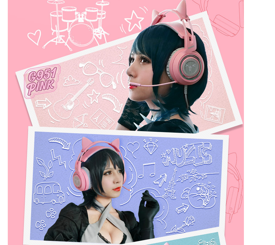 Cat Ear Over-Ear Headphones