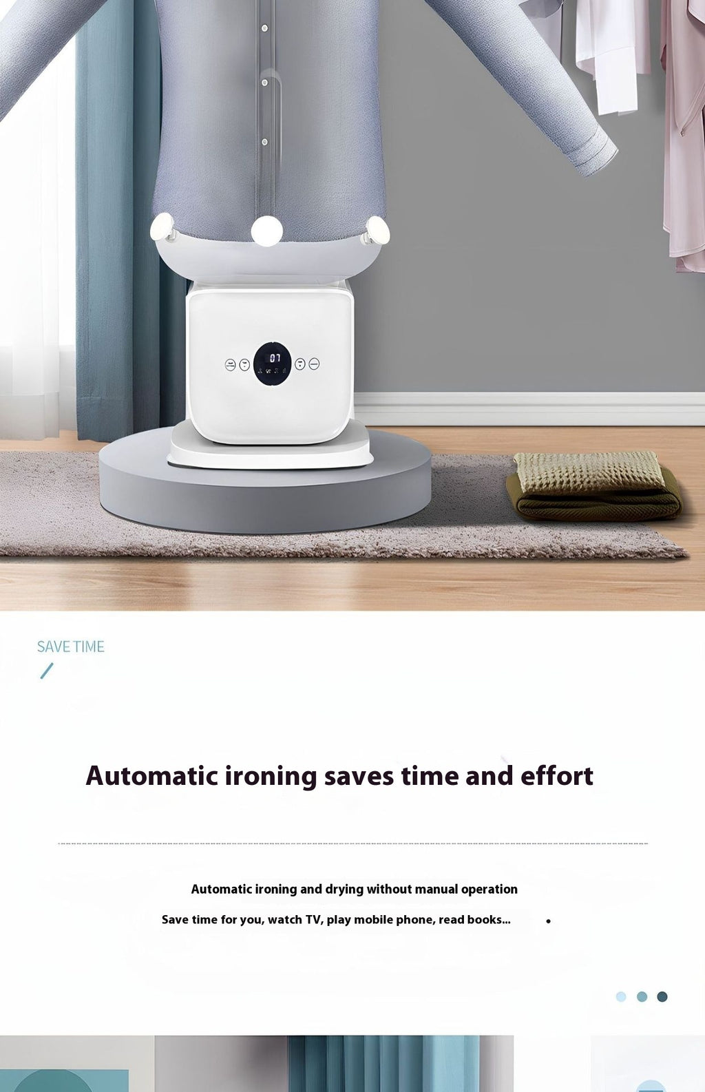 Automatic Inflatable Ironing & Drying Machine