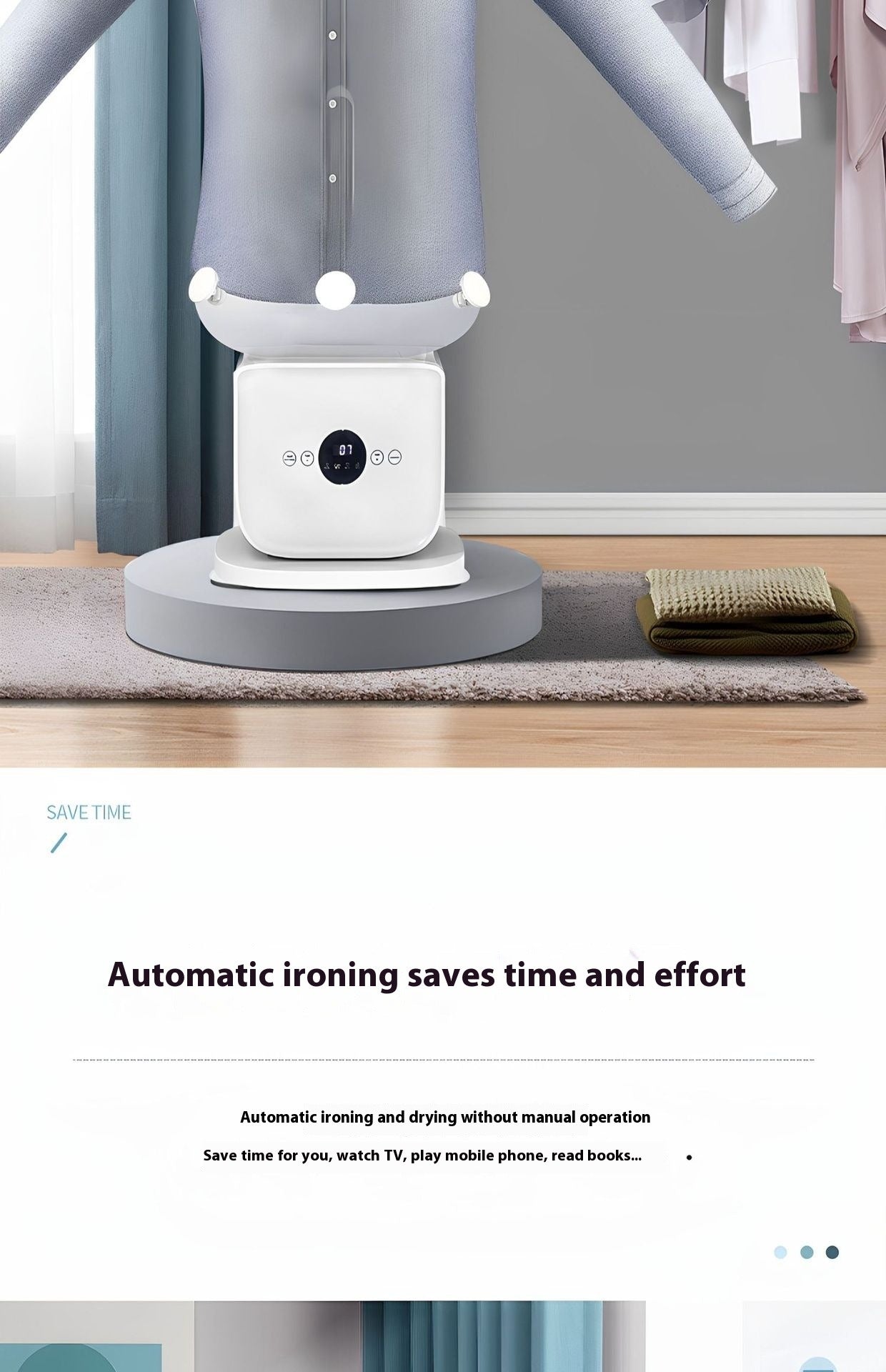 Automatic Inflatable Ironing & Drying Machine