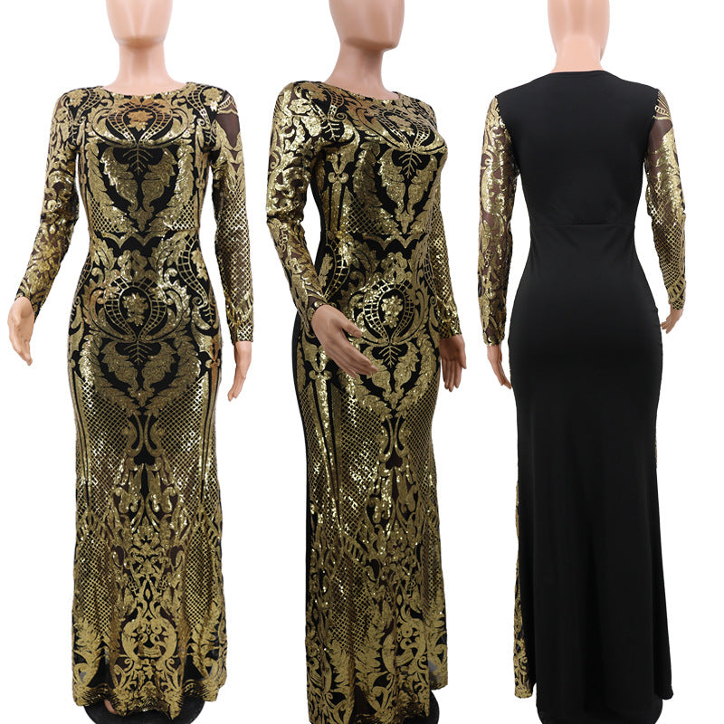 Fashionable Sequin Dress for Parties and Events