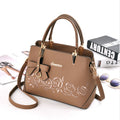 Embroidered Rose Women's Tote and Shoulder Bag