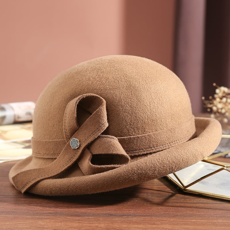 Women's Leisure Basin Hat with Metal Buckle