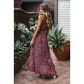 Floral Print Spaghetti Strap Maxi Dress