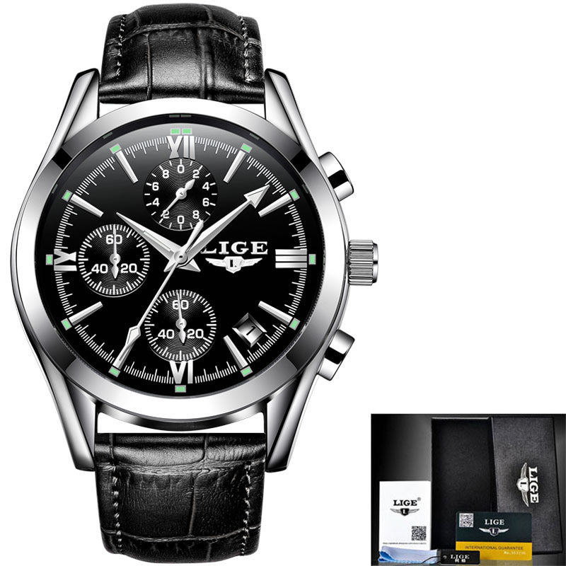 LIGE 9839SS 2022 Stylish Waterproof Quartz Men’s Watch