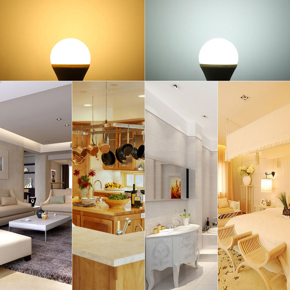 LED Bulbs, 10x 7W Adjustable Warm Light