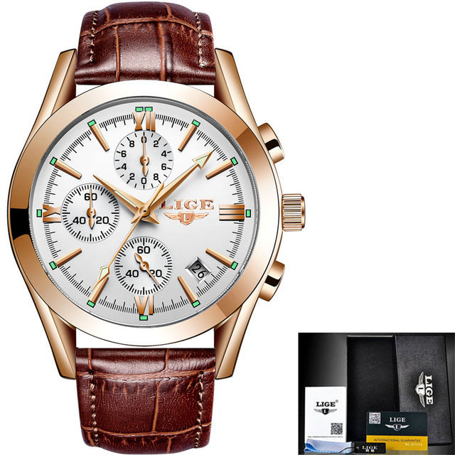 LIGE 9839SS 2022 Stylish Waterproof Quartz Men’s Watch