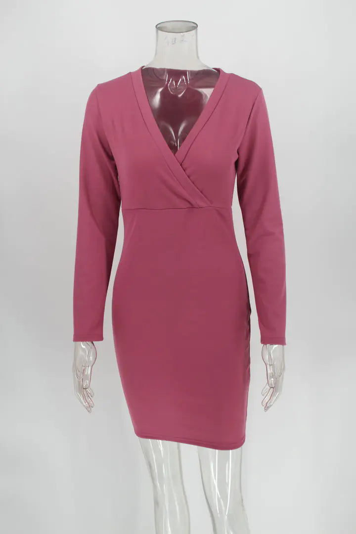 Autumn Winter Sexy Bodycon Long Sleeve Dress Wholesale