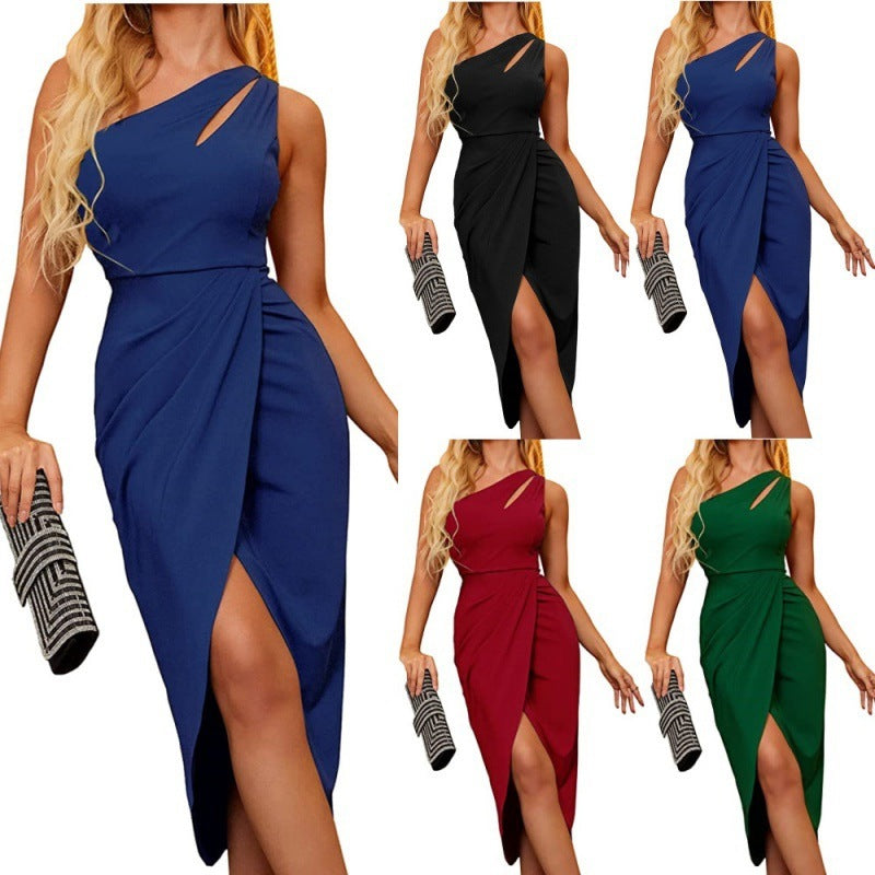 New Hollow Backless Sleeveless Waist Dress