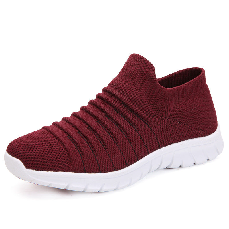 2020 Women's Casual Flyknit Ankle Sneakers for Walking