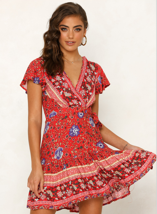 Bohemian Printed Dress Skirt