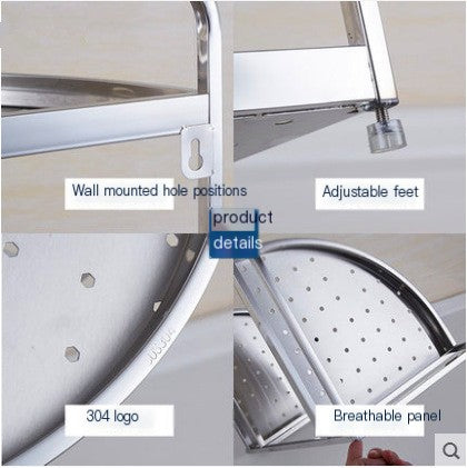 Stainless Steel Kitchen Organizer Shelf