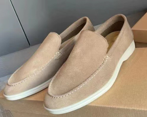 Men's & Women's Simple Flat Leather Loafer Shoes