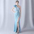 Craft Flower Evening Dress for Wedding or Banquet