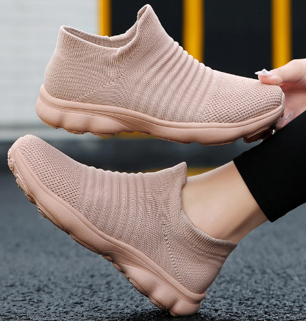 2020 Women's Casual Flyknit Ankle Sneakers for Walking