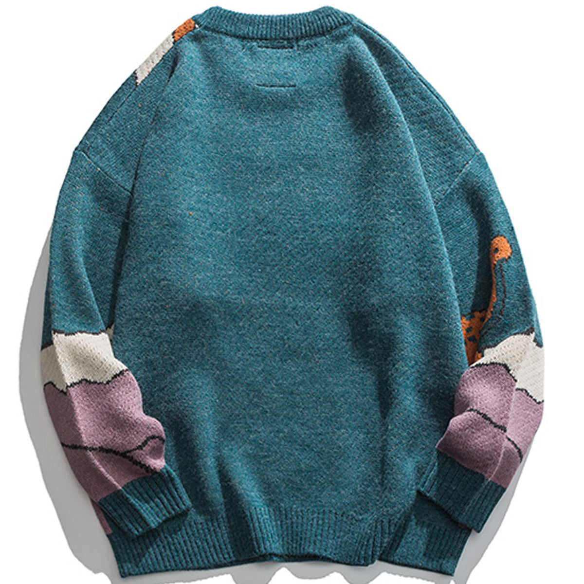 Vintage Cartoon Dinosaur Knitted Pullover Sweater