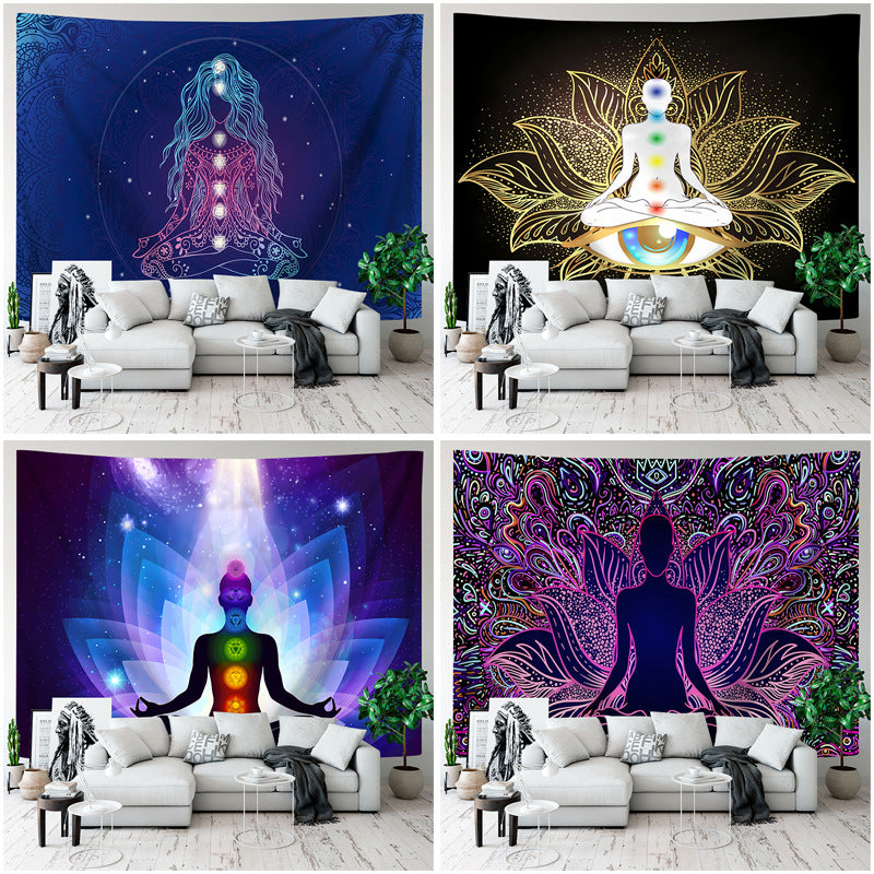 New Yoga Meditation Tapestry for Sofa or Wall Decor