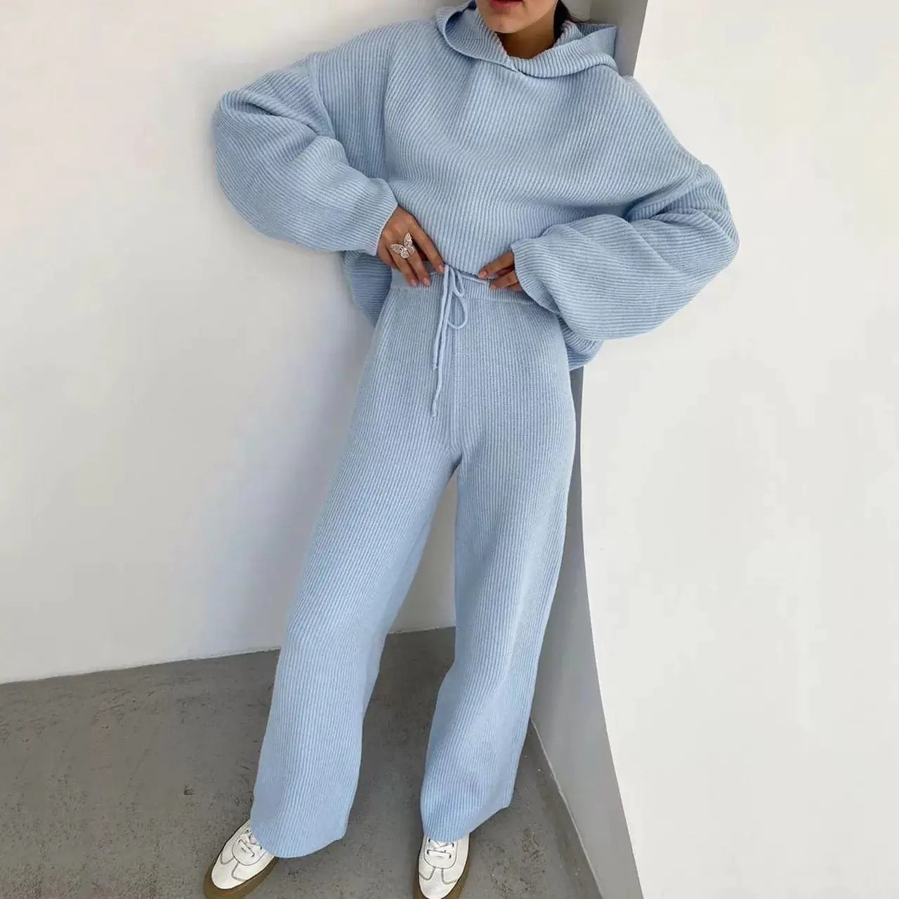 Women's Fashion Autumn Hooded Casual Sports Set