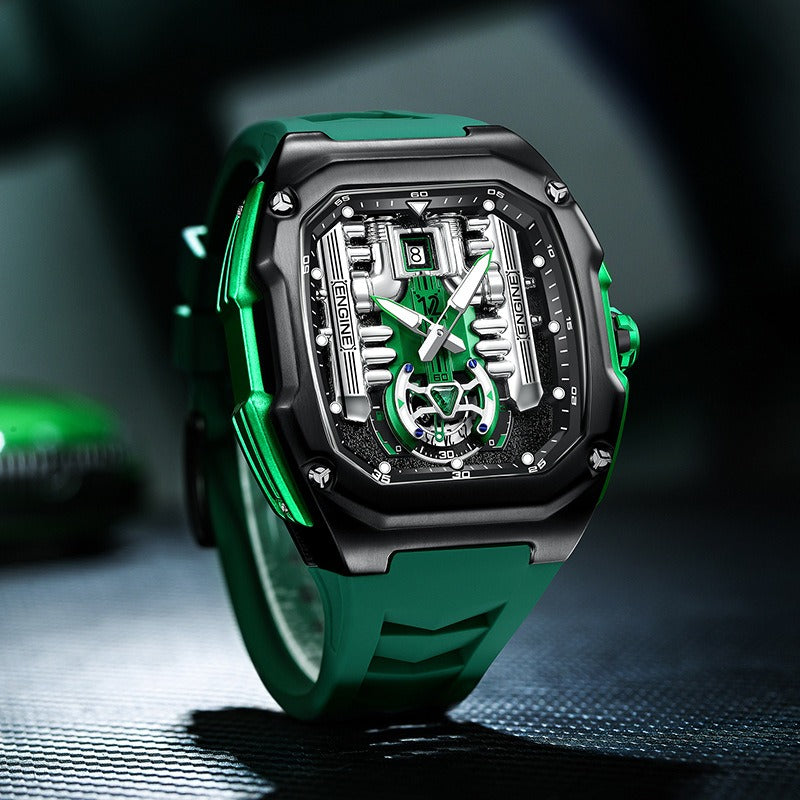 Men's Skeleton Quartz Wristwatch