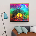 5D Diamond Painting Kit, Sun Tree Canvas Art (30x30cm)