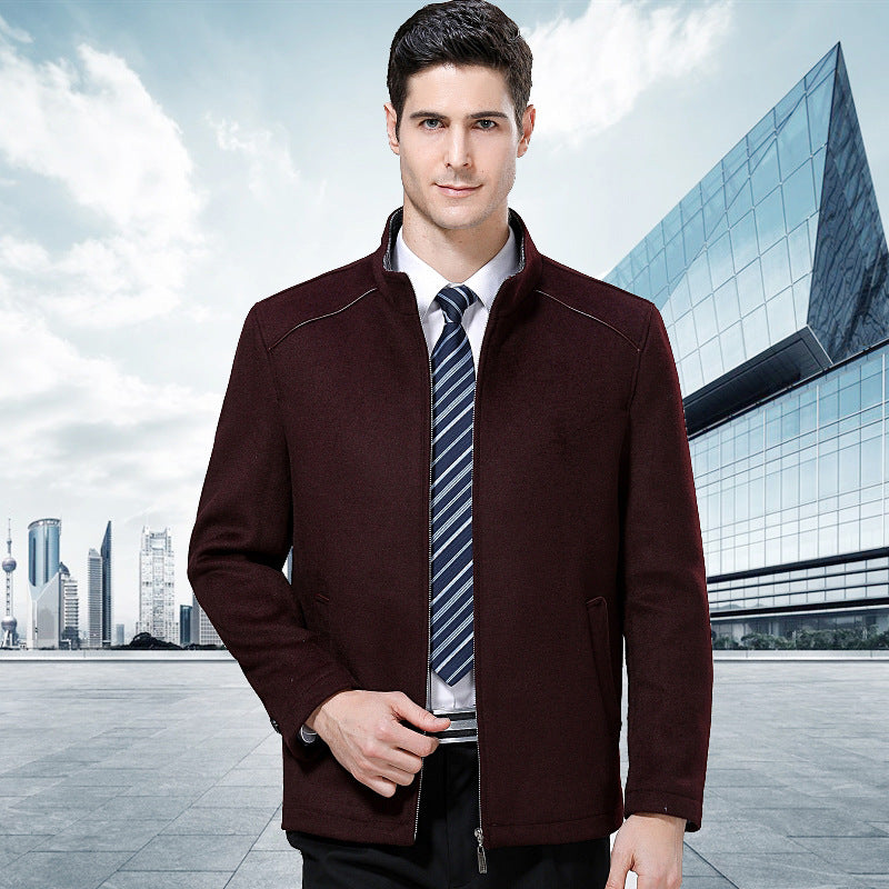 Men's Cashmere Jacket - Business Style for Fall/Winter