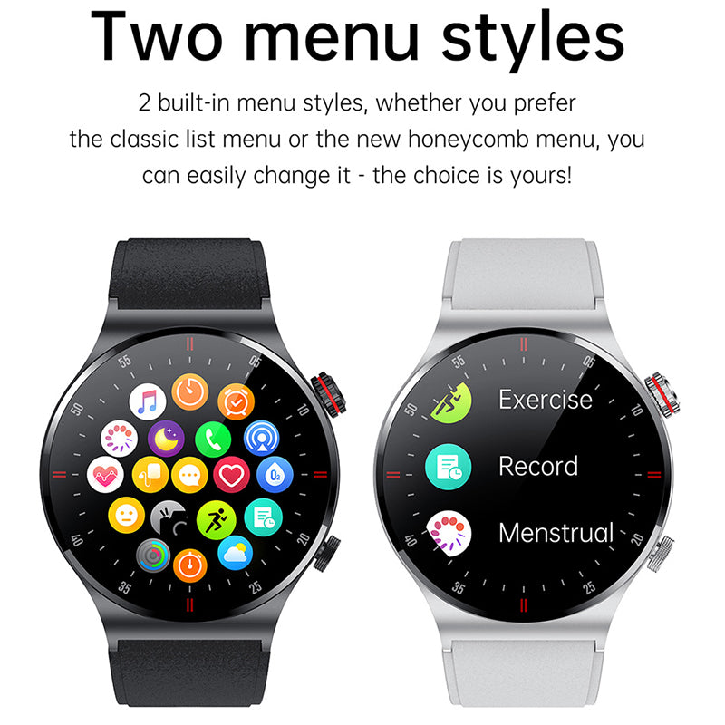 QW33 Smart Watch with ECG, PPG, Music, and Pedometer