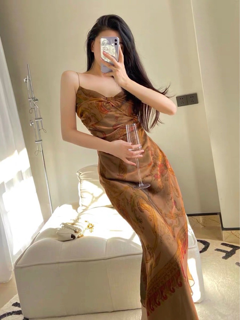 Monet Oil Painting of Girl in Suspended Dress