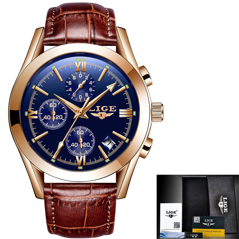 LIGE 9839SS 2022 Stylish Waterproof Quartz Men’s Watch