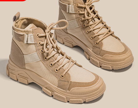 High-Top Canvas Desert Boots for Students