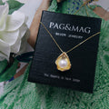 PAG&MAG S925 Silver Necklace with Shell Design & Pearl