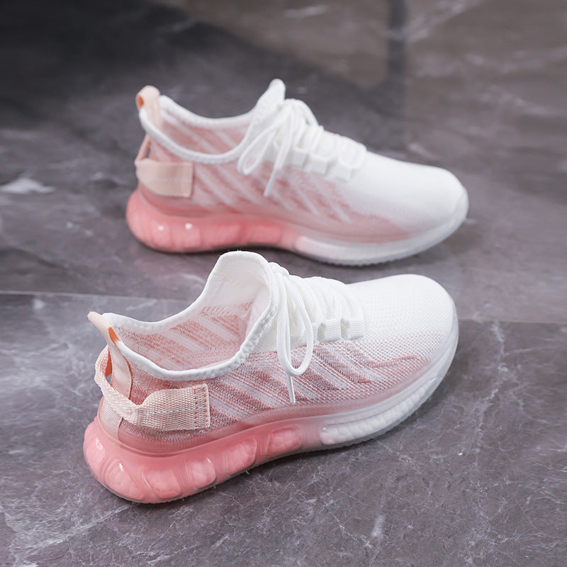 Stylish Women's Breathable Mesh Sneakers with Soft Sole