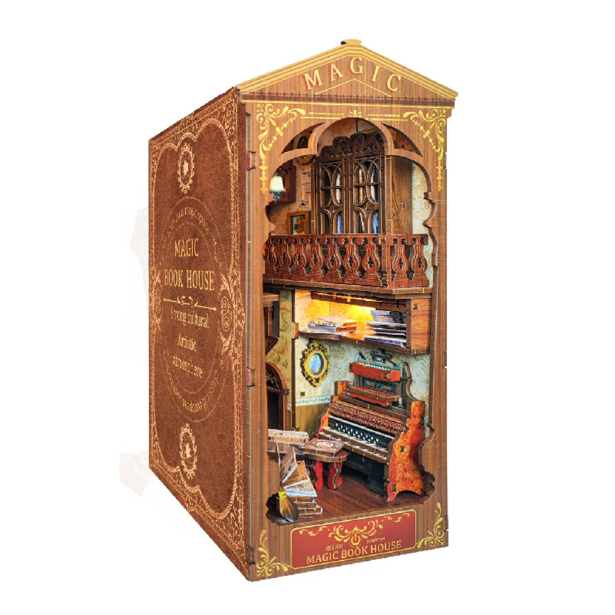 DIY Cottage Magic World 3D Stereo Book Stand