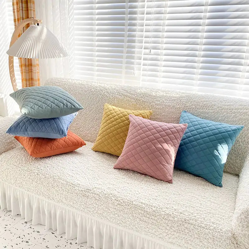 Velvet Fabric Art Cushions for Living Room Decor
