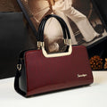 Cowhide Women's Patent Leather Crossbody Handbag