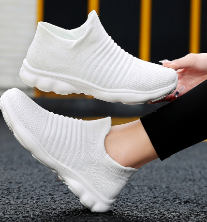 2020 Women's Casual Flyknit Ankle Sneakers for Walking