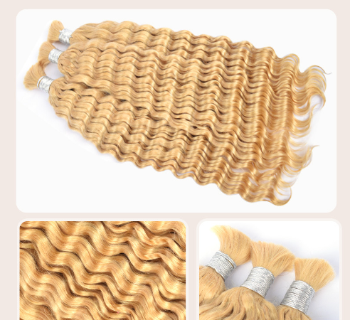 Human Hair Bulk Extensions for Styling and Waves
