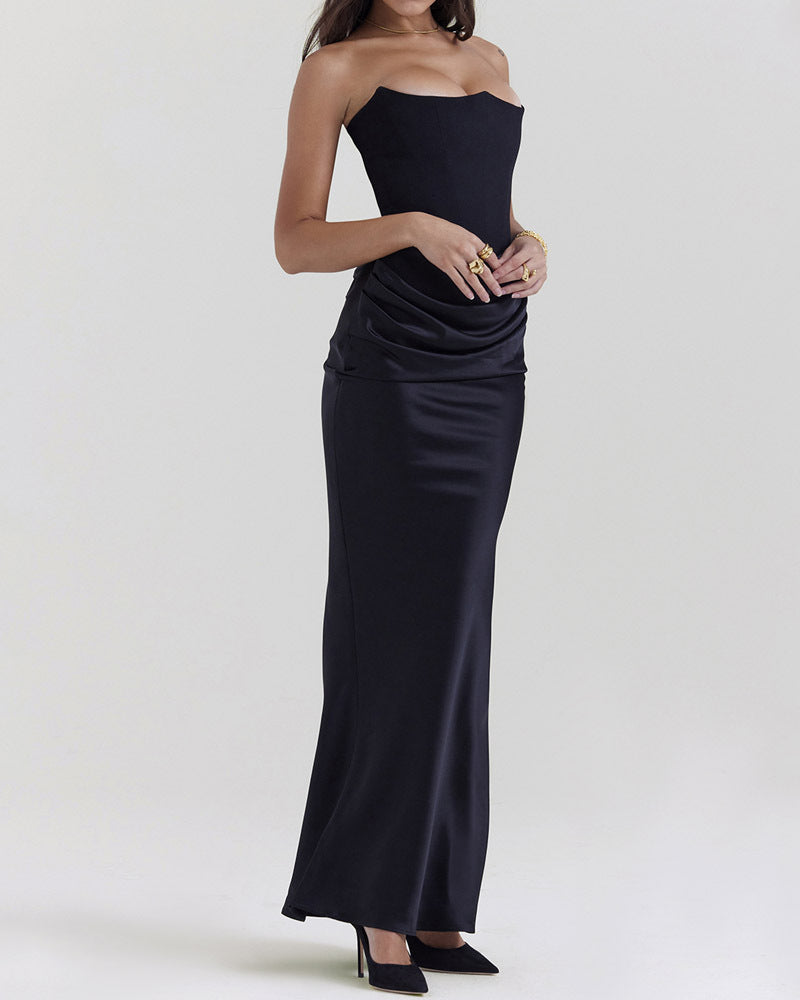 Trendy Sleeveless Bodycon Wrap Dress in Solid Colors