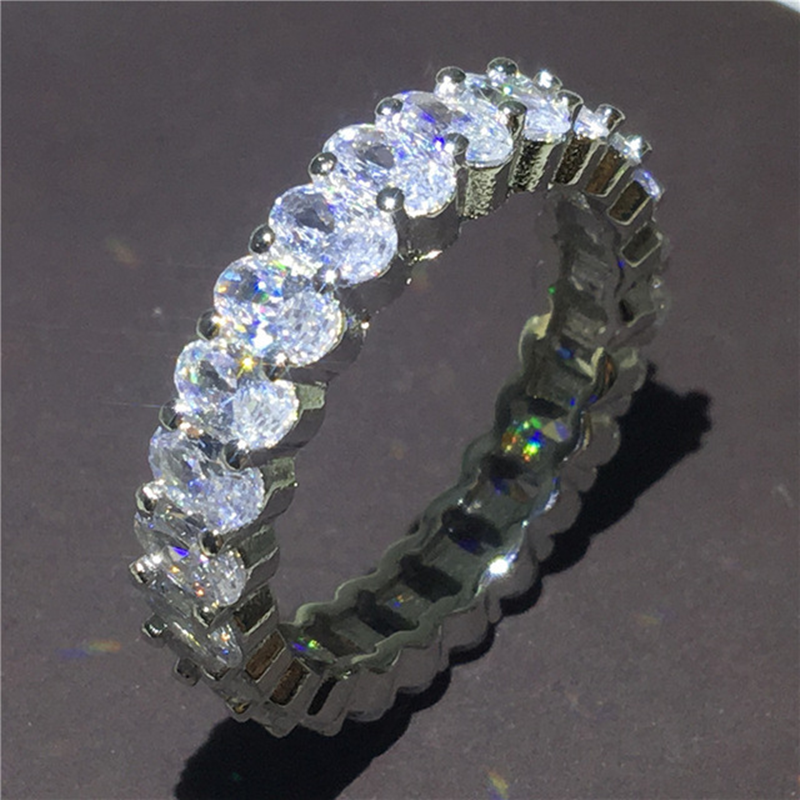 Handcrafted 925 Silver Eternity Promise Ring