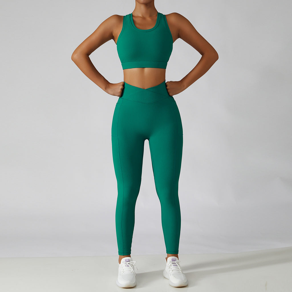 Women's Shockproof Push-Up Sports Bra