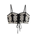 H&M Women's New Embroidered Summer Set with Top & Skirt