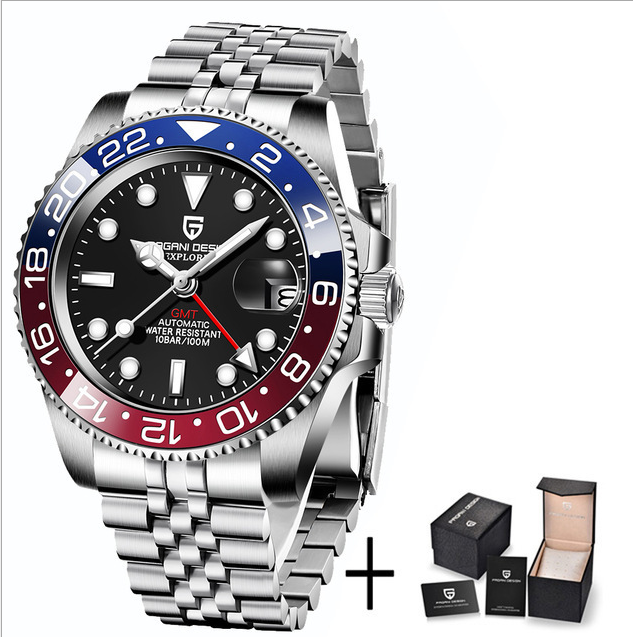 Calendar Luminous Men's Stainless Steel Watch