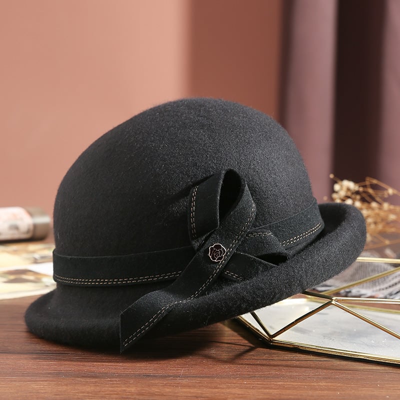 Women's Leisure Basin Hat with Metal Buckle