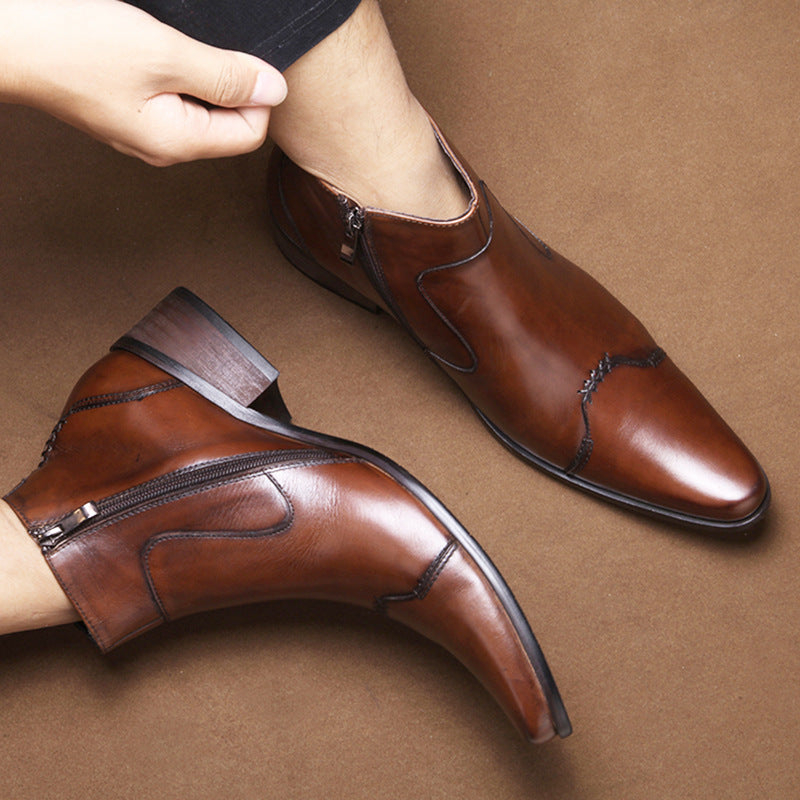 Korean Fashion Men's Hairdresser Boots