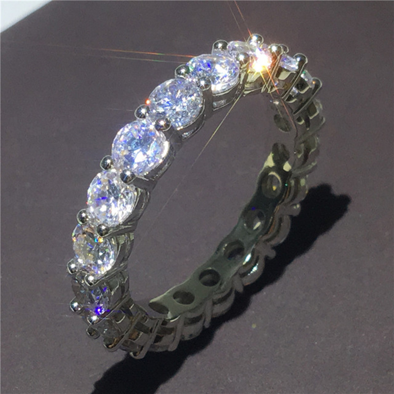 Handcrafted 925 Silver Eternity Promise Ring