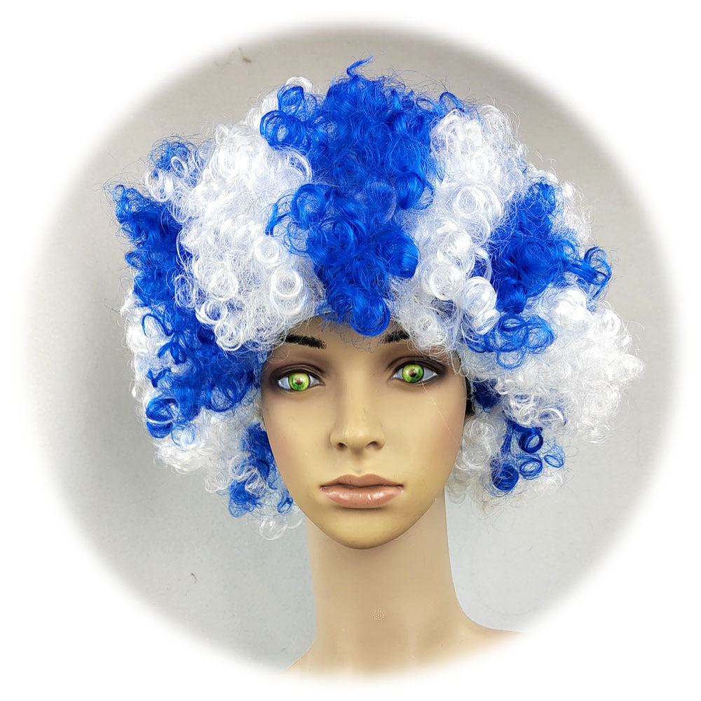 European Cup World Cup Flag Color Wig for Parties