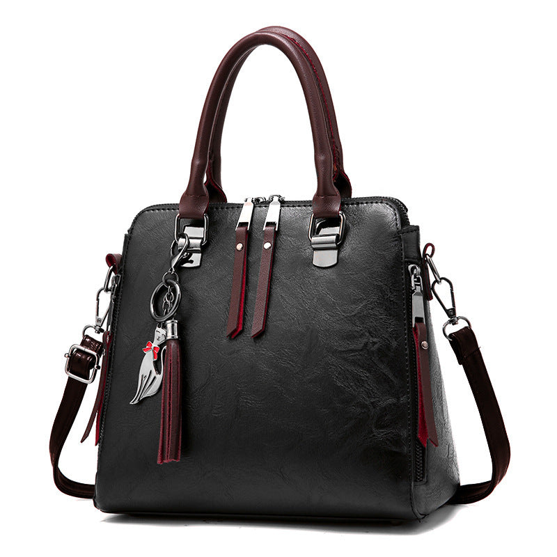 Fashion Vintage Tote Bag with Fox Pendant (2023)