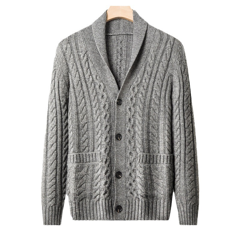 "2023 Autumn Casual Knit Cardigan for Men"
