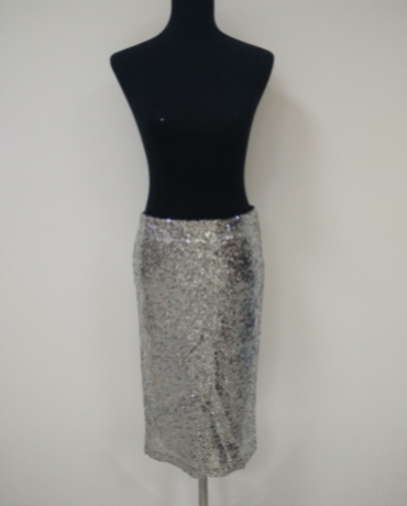 Sequined High Waist Skinny Bling Mini Skirt for Women